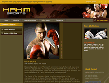Tablet Screenshot of hakimsports.com